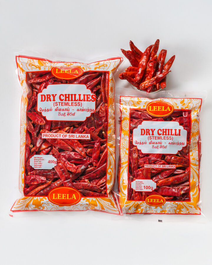 Leela Dry Chillies Stemless